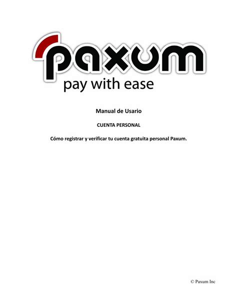 paxum que es|Manual de Usario